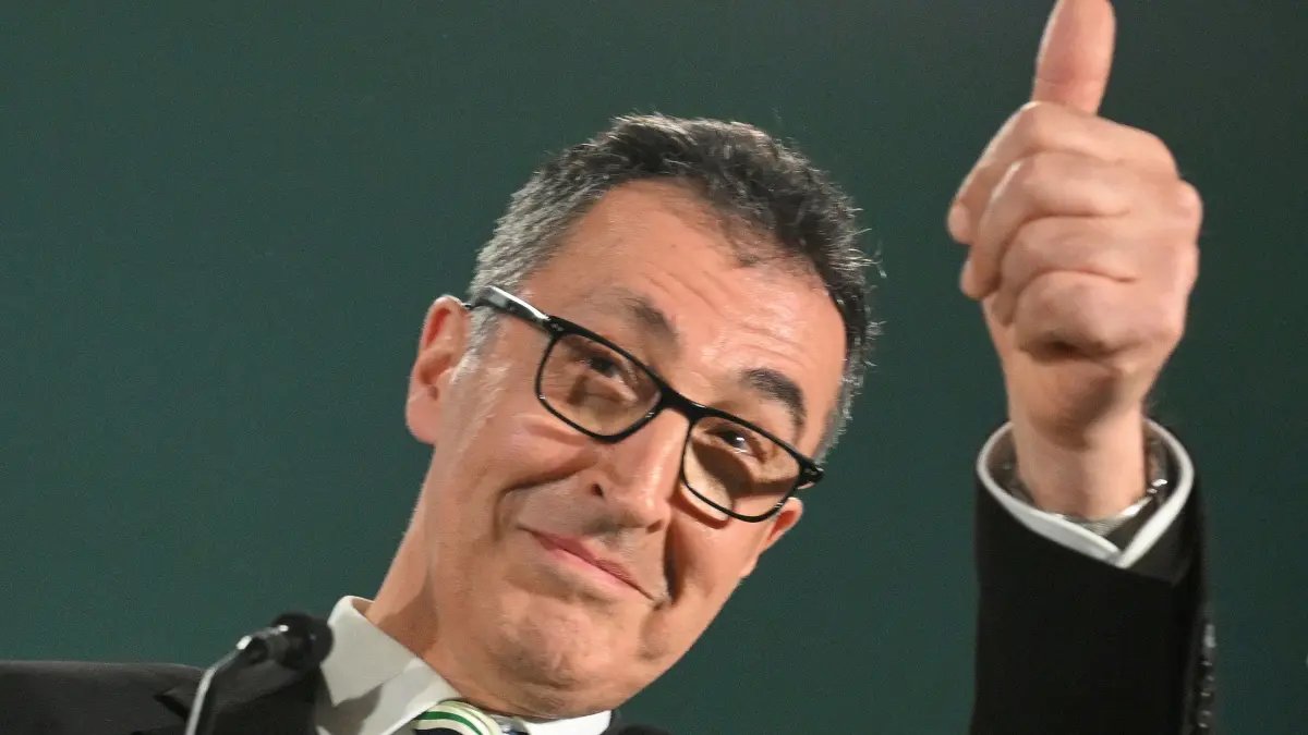 Cem Ozdemir, top candidate of the Greens addresses supporters after exit polls were announced in the state elections on March 8, 2026 in Stuttgart, southern Germany. The German Greens have beaten Chancellor Friedrich Merz's conservative CDU in a state election seen as a test for the German leader, according to exit polls. (Photo by THOMAS KIENZLE / AFP) / ALTERNATE CROP