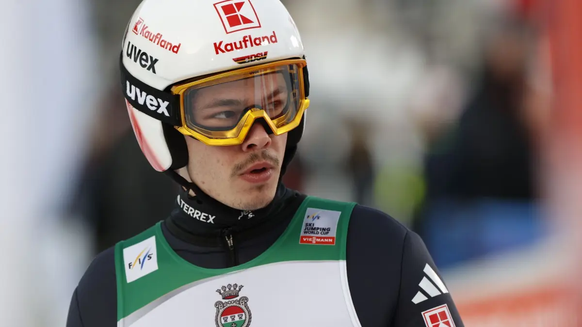 Ski nordisch FIS Weltcup: 08.03.2026, Finnland, Lahti: Ski nordisch, Skispringen, Männer, FIS Weltcup, Super Team, Großschanze HS130: Philipp Raimund aus Deutschland. Foto: Petri Korteniemi/Lehtikuva/dpa +++ dpa-Bildfunk +++