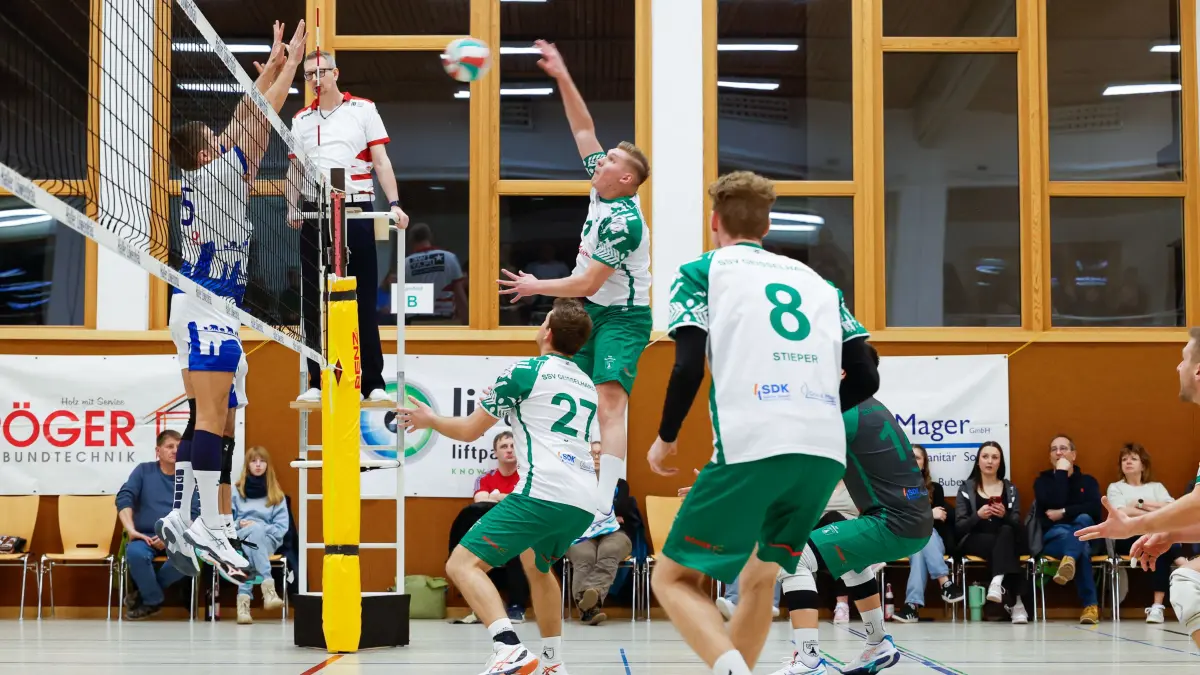 Volleyball Regionalliga SSV Geißelhardt - TG Schwenningen, 2:3, Steinbühlhalle Mainhardt