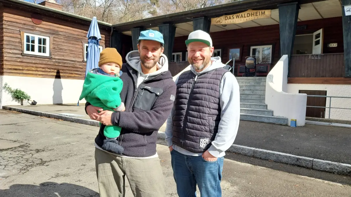 Philipp Wichmann und Johann Schwab haben mit dem Ebinger Waldheim große Pläne.