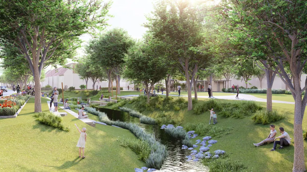 So soll er nach Abschluss der Arbeiten aussehen: Im Onstmettinger "Klimapark" starten die Bauarbeiten.