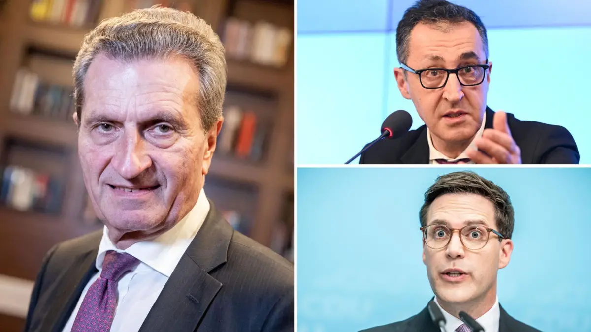 Günther Oettinger spricht sich gegen eine Aufteilung der Amtszeit des Ministerpräsidenten aus. Wenn die Grünen mit Cem Özdemir den Regierungschef stellen, müsste die CDU um Spitzenkandidat Manuel Hagel starke Ministerien erhalten, so Oettinger.