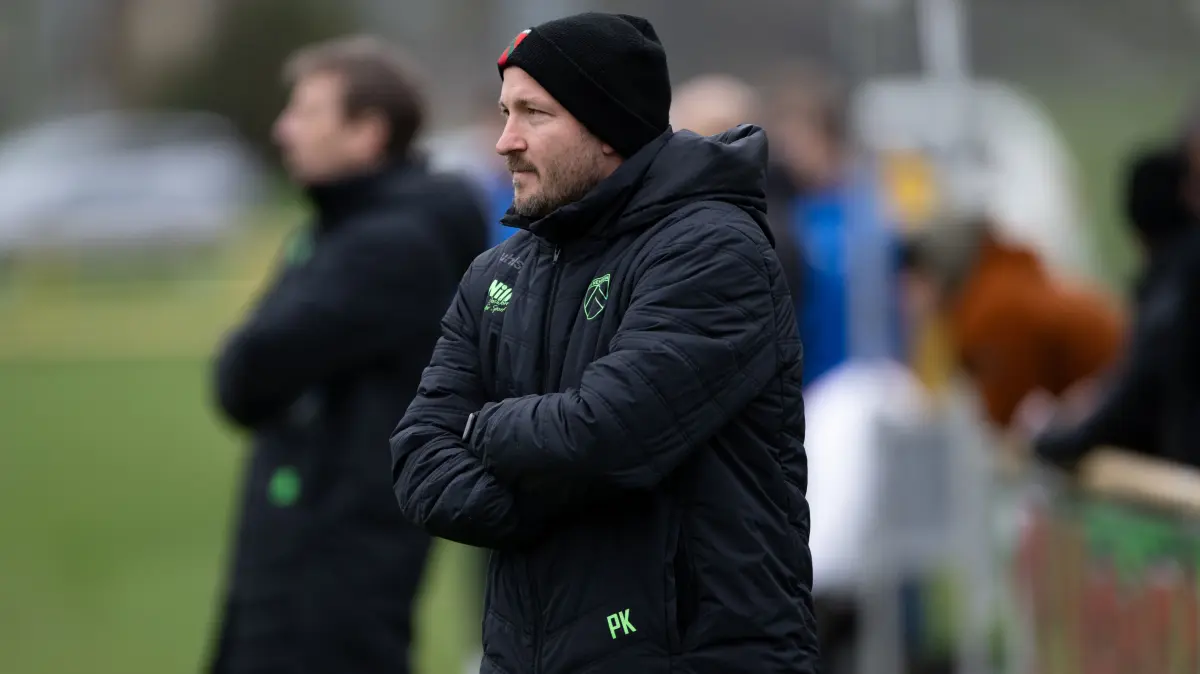 SV Nehren vs. VFL Nagold, Fussball, Landesliga 3, 22. Spieltag, Saison 2025/2026, 15.03.2026, : Pedro Keppler, (SV Nehren, Coach),
SV Nehren vs. VFL Nagold, Fussball, Landesliga 3, 22. Spieltag, Saison 2025/2026, 15.03.2026,
Eibner-Pressefoto/Andreas Ulmer