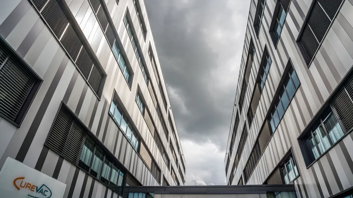 (ohne Überschrift): Vorsicht: Dieses Foto ist möglicherweise nur für den einstigen Verlag Schwäbisches Tagblatt verwendbar. Curevac Gebäude
17.08.20 Bild: Ulrich Metz