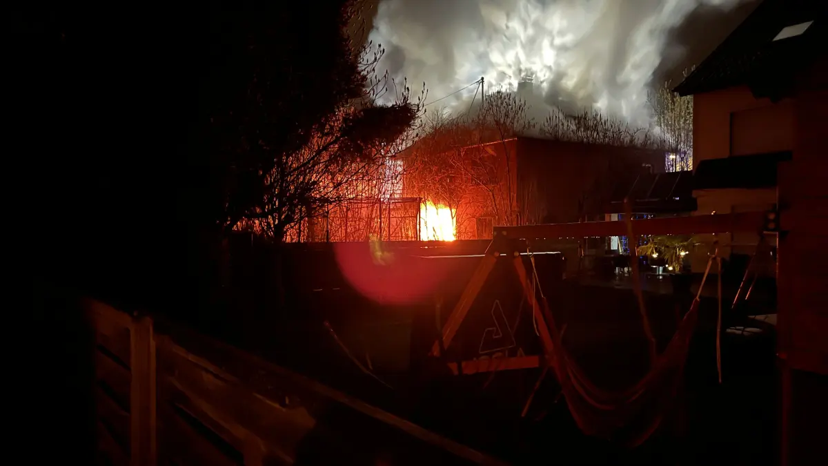 Brand in Wohnhaus in Neu-Ulm Pfuhl