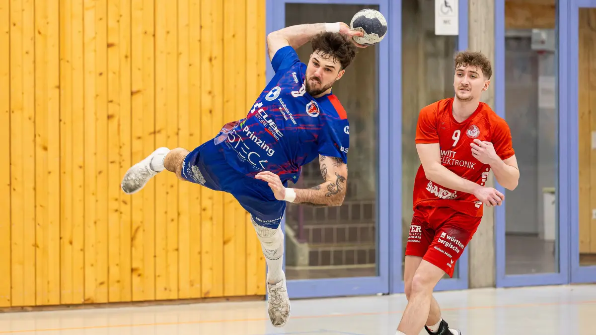 Handball Landesliga Staffel 3: Handball Landesliga Staffel 3; KuGiS Handball - TSV Neuhausen;
Marcos Haas (SG KuGi, #9);
14.03.2026; Ankenhalle; Kuchen.
Foto: Thomas Madel