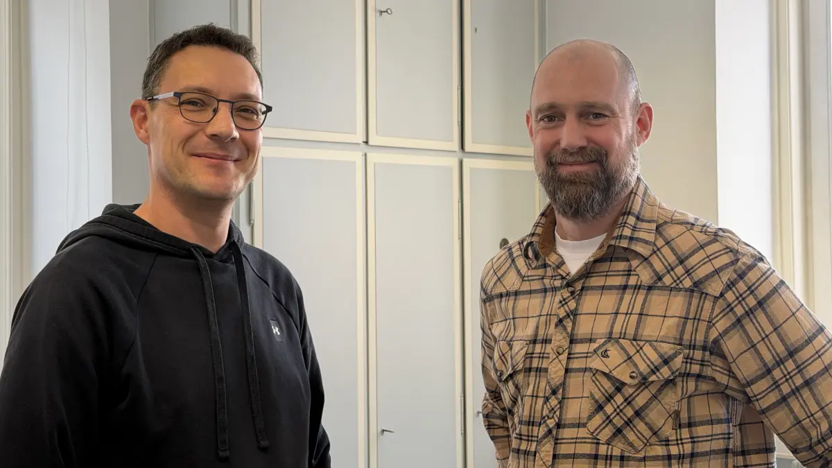 Martin Lindenlauf (links) und Patrick Loll organisieren den Stab für außergewöhnliche Ereignisse der Stadt Hechingen.