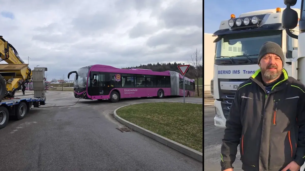 Unternehmer Bernd Ims aus Neu-Ulm/Burlafingen hat jetzt spontan dafür gesorgt, dass der Schienenersatzverkehr zwischen Nürnberg und Regensburg weiterlaufen konnte.