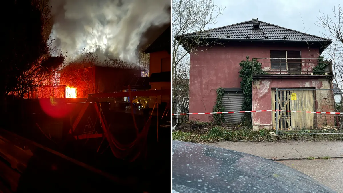 In diesem Haus in der Bodelschwinghstraße in Neu-Ulm hat es am Montagabend (16.03.2026) gebrannt.