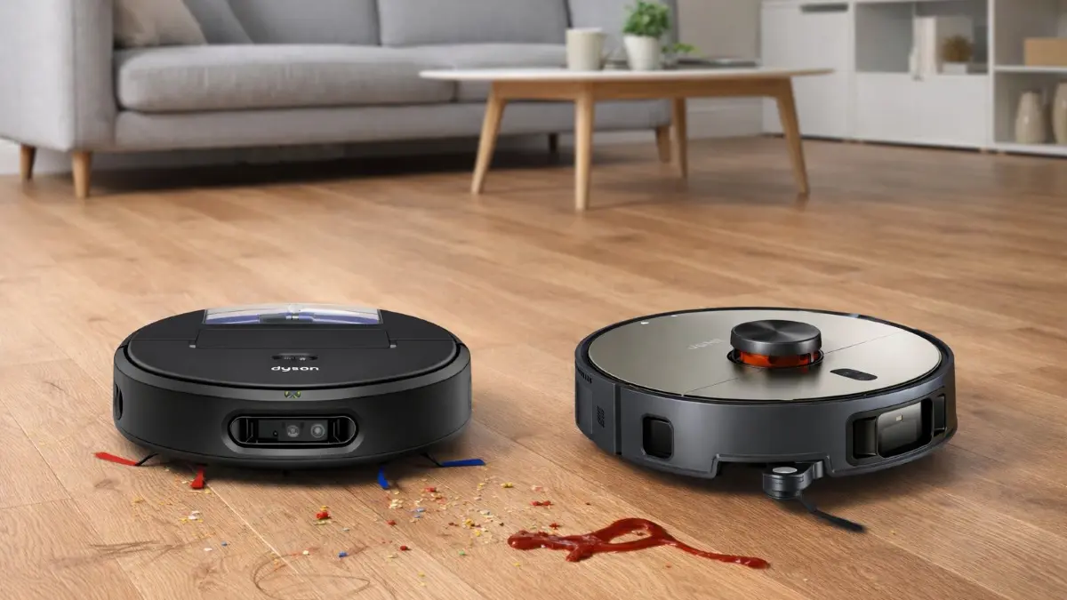 Sauberer mit Walze? Dyson Spot+Scrub AI und JONR X9 Pro im Vergleichstest.Dyson, JONR / moz.de
