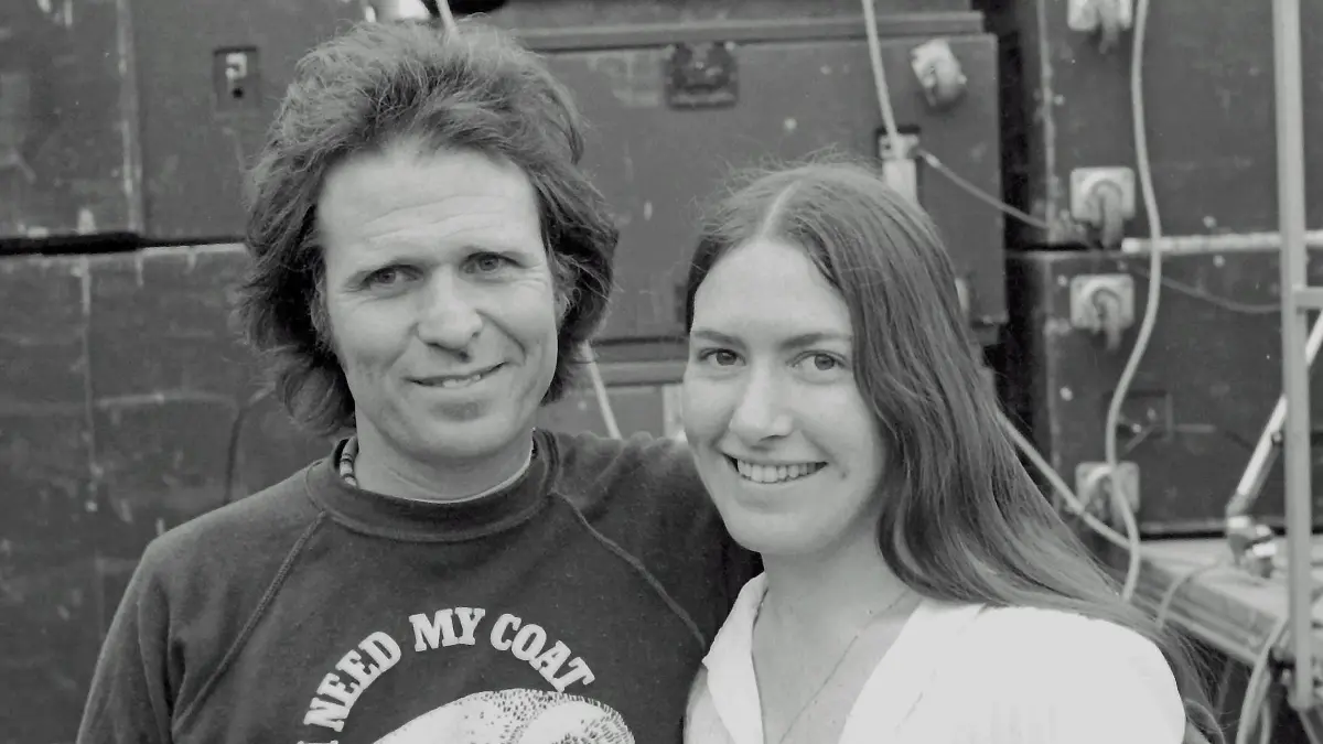 Country Joe McDonald und seine Freundin Kathy 1983 vor dem KJG-Festival