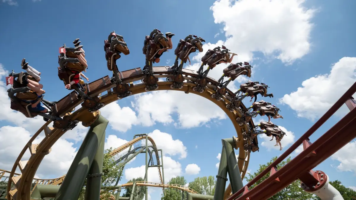 Achterbahn im Erlebnispark Tripsdrill