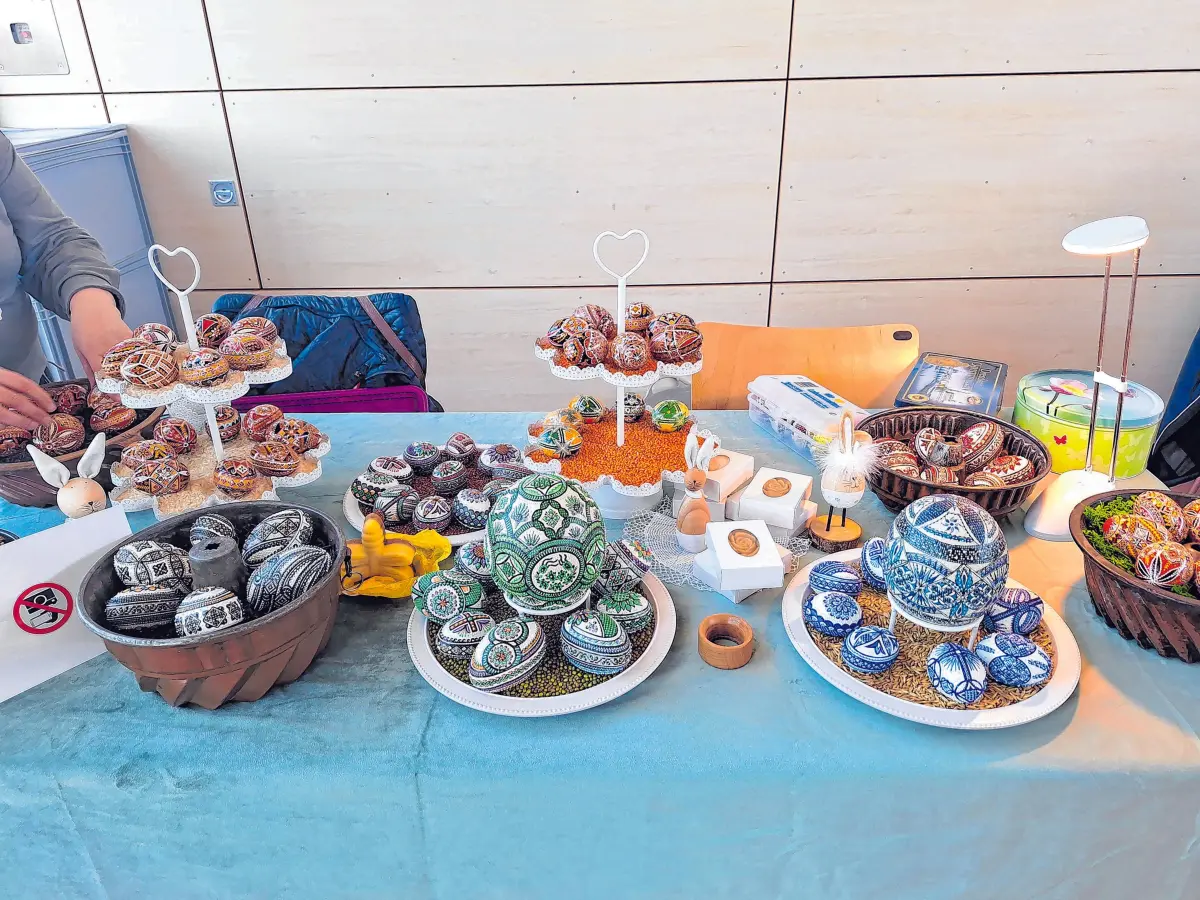 Wahre Kunstwerke werden beim Ostermarkt gezeigt.⇥Foto: Gemeinde Blaufelden