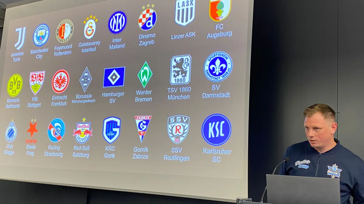 Ein Tableau, das einem Who's Who des deutschen und europäischen Vereinsfußballs gleichkommt, stellte Steffen Kraus vom Organisationsteam des Bentley Cups bei der "Kick-off"-Veranstaltung vor.