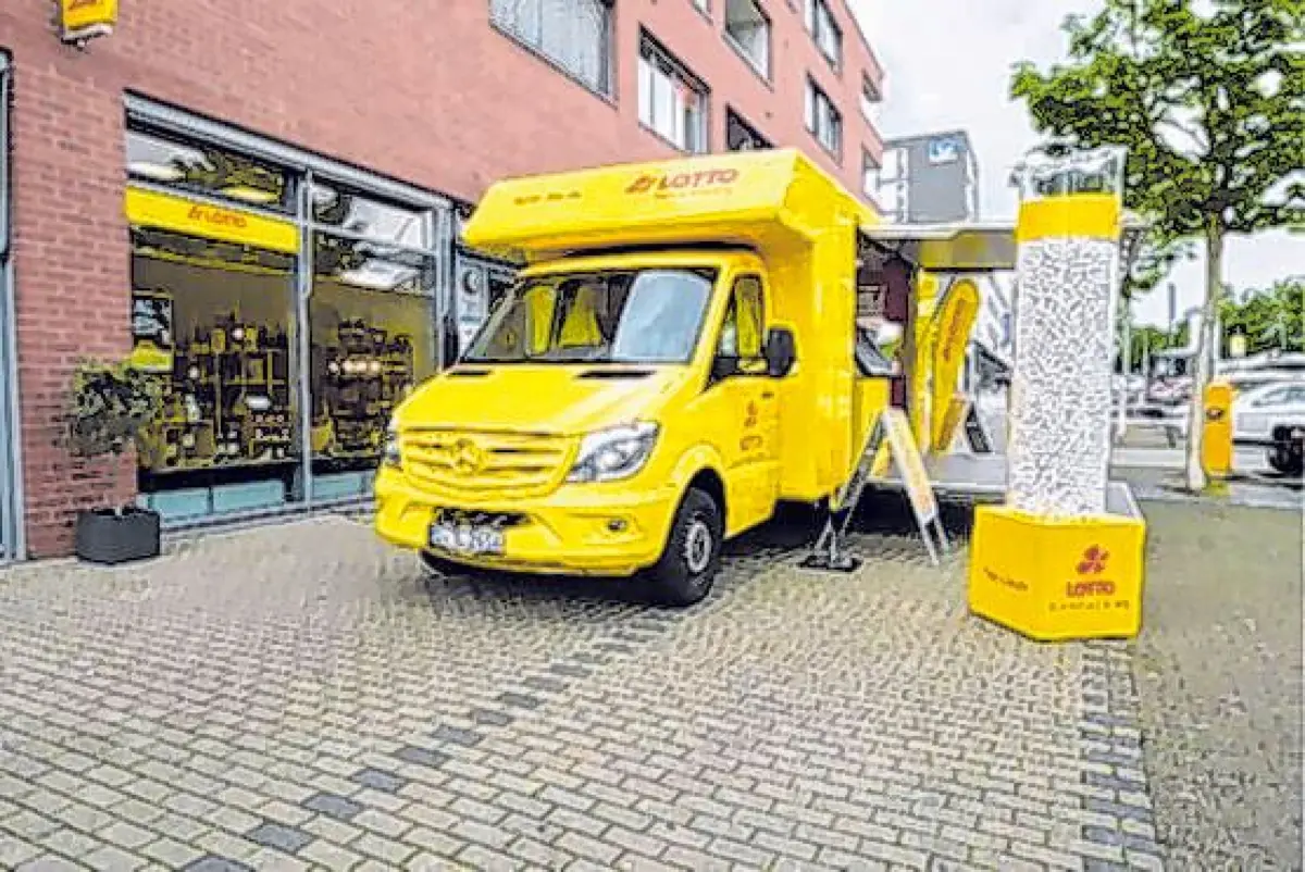 Das Lottomobil.⇥Honorarfrei