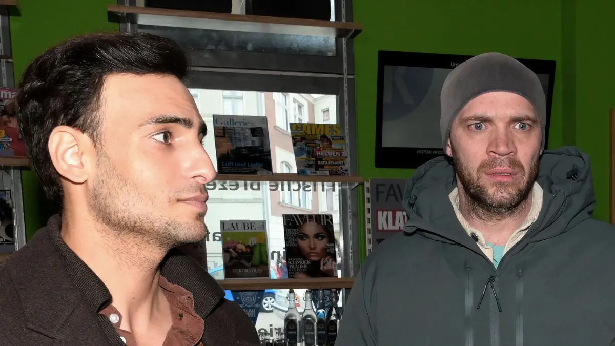 Nihat (Timur Ülker) will nichts mehr mit Erik (Patrick Heinrich) zu tun haben.