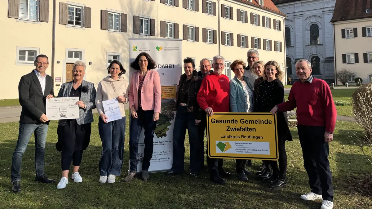 Das Projekt „Vielfältige Gesundheit in Zwiefalten" wurde mit dem Förderpreis „Gesunde Kommune 2025" der Bündnis 52-Verbändekooperation Baden-Württemberg ausgezeichnet.