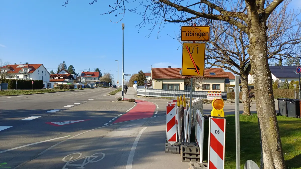 Verkehr Ostdorfer Straße Auf Schmiden Umleitung Baustelle