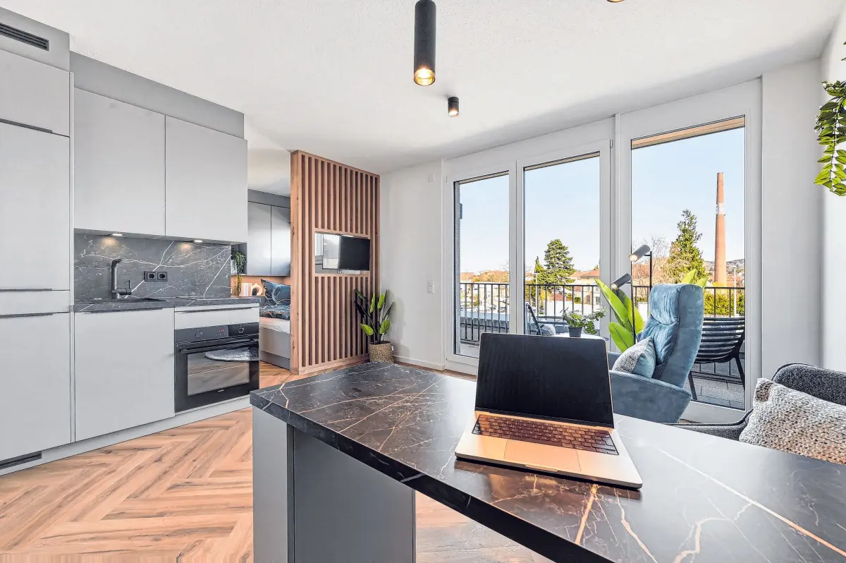 Modern, hell und in bester Lage präsentieren sich die neuen Business-Apartments.⇥ Foto: Unternehmen