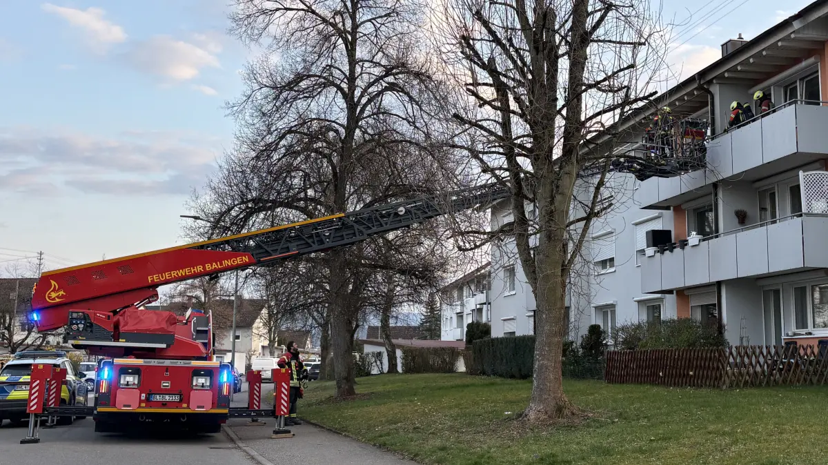 Drehleiter feuerwehr Balingen Auf Schmiden