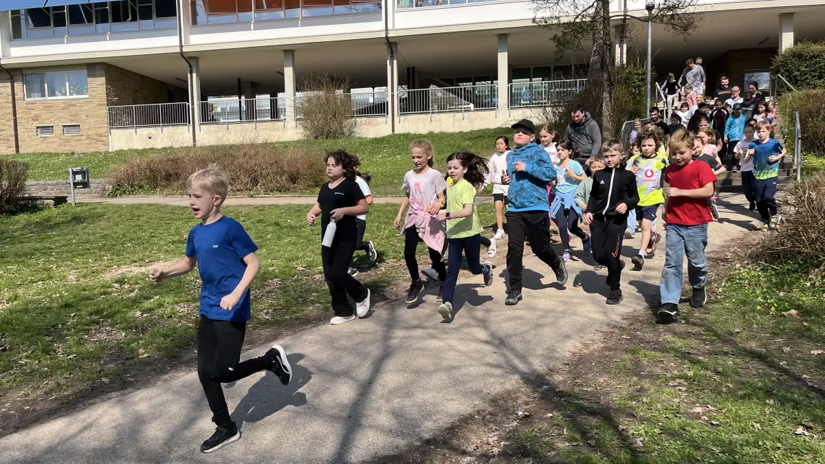 Vorbereitung Parkschule Gaildorf auf Kocherlauf 2026