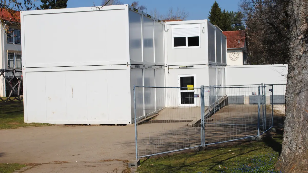 Schools: Two containers for two classes