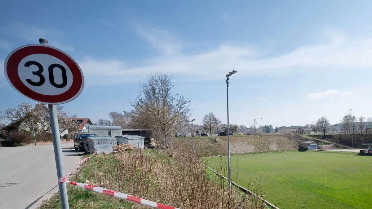 Blick aufs Spielfeld des SV Grafertshofen.