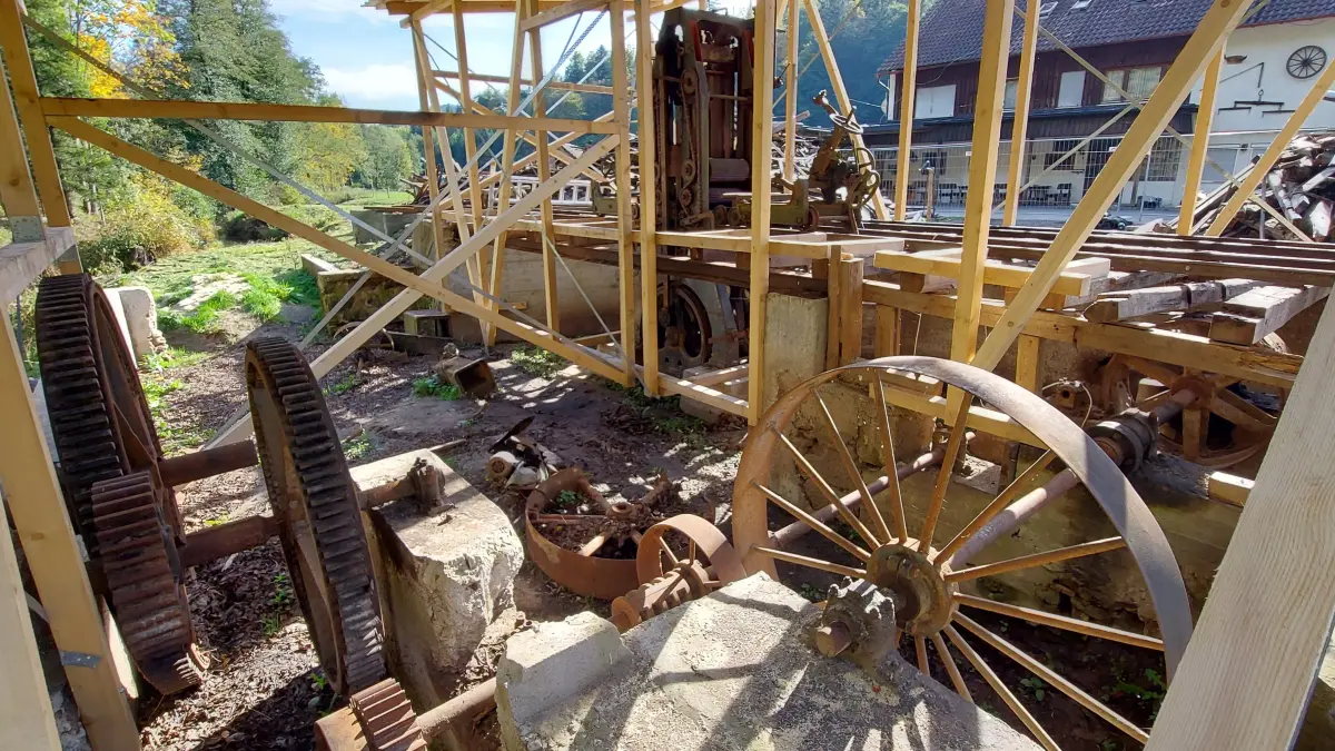 Wasserrad Sägmühle Hammerschmiede