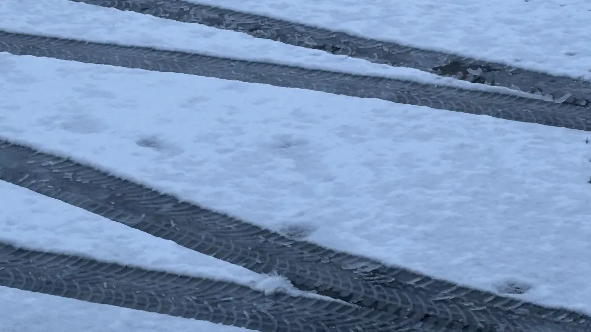 Am frühen Morgen war es teils glatt.