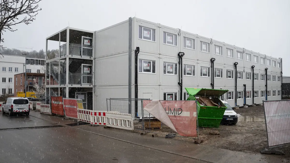 Sidlerstraße Container für Geflüchtete