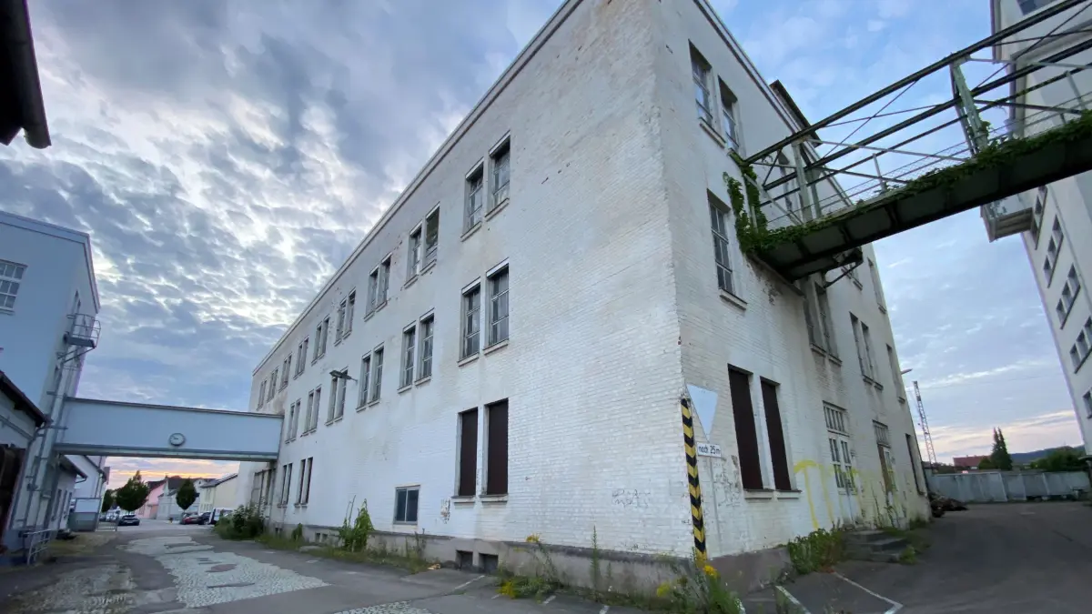 Gebäude im Schachenmayr-Areal Eduardstraße 41, im Besitz der Gemeinde