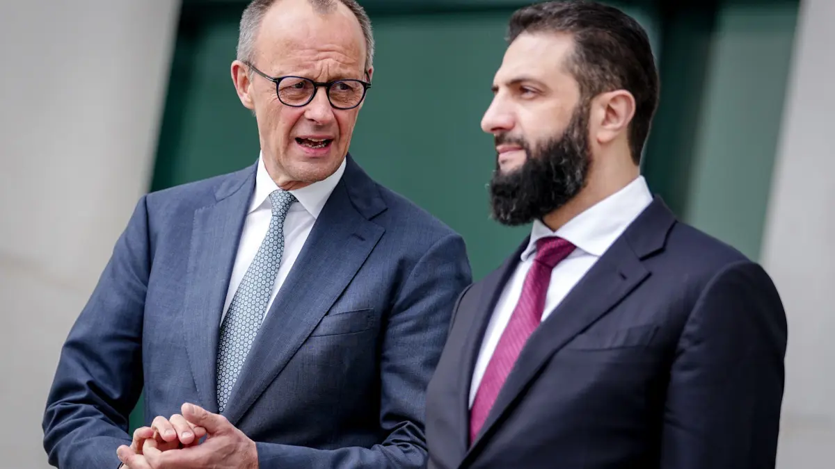 Syriens Übergangspräsident Ahmed al-Scharaa besucht Berlin