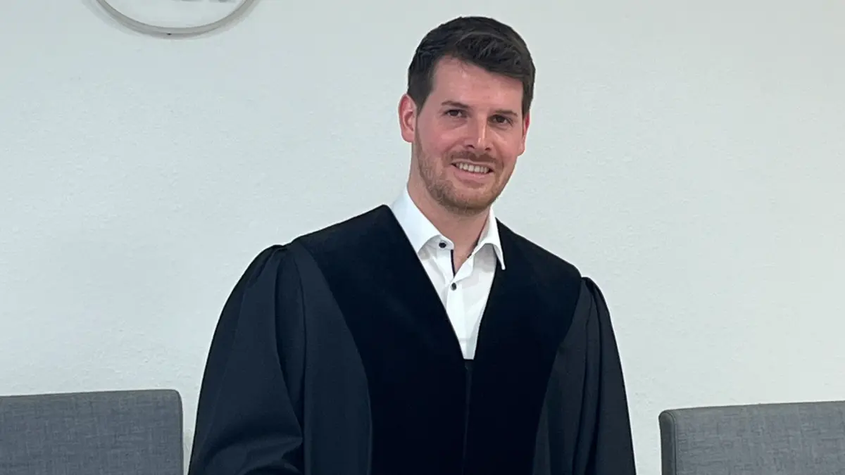 Richter Julian Bauderer am Amtsgericht in Schwäbisch Gmünd