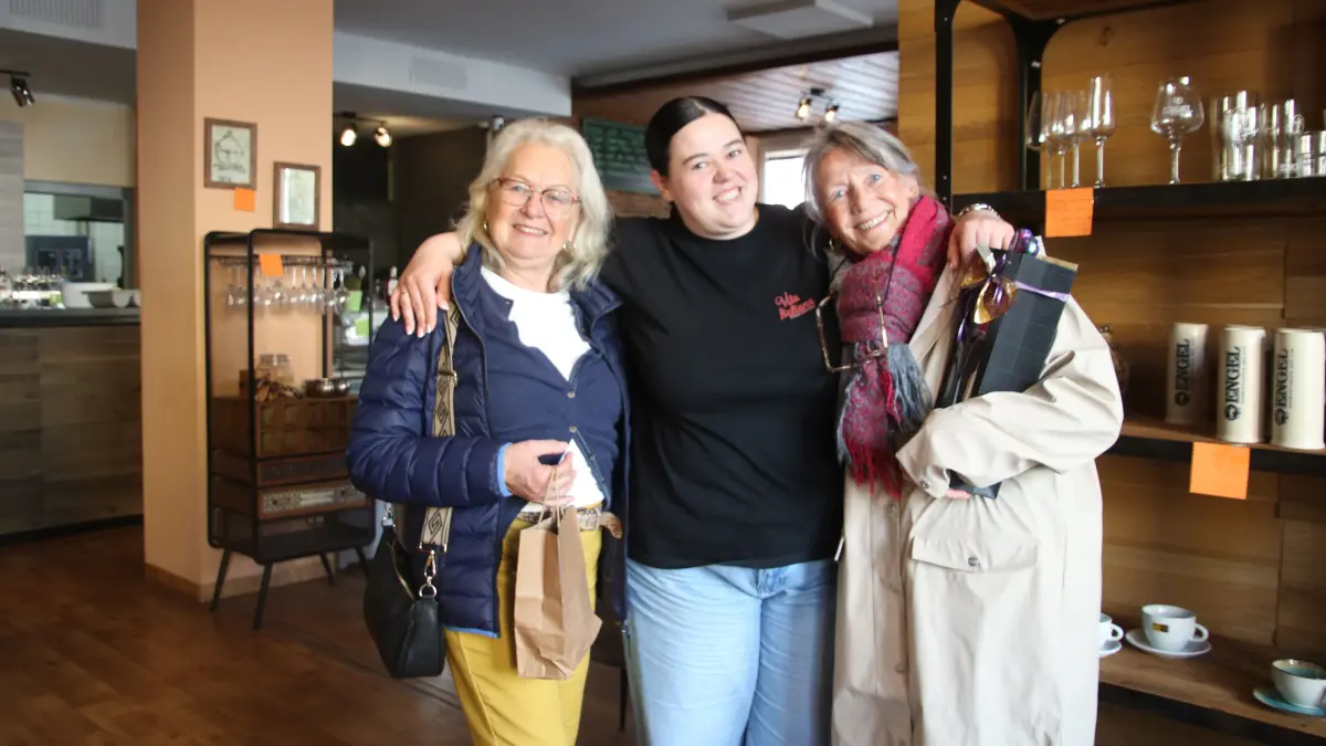 Doris Heiler, Maria Zotou und Heike Böttcher (von links).