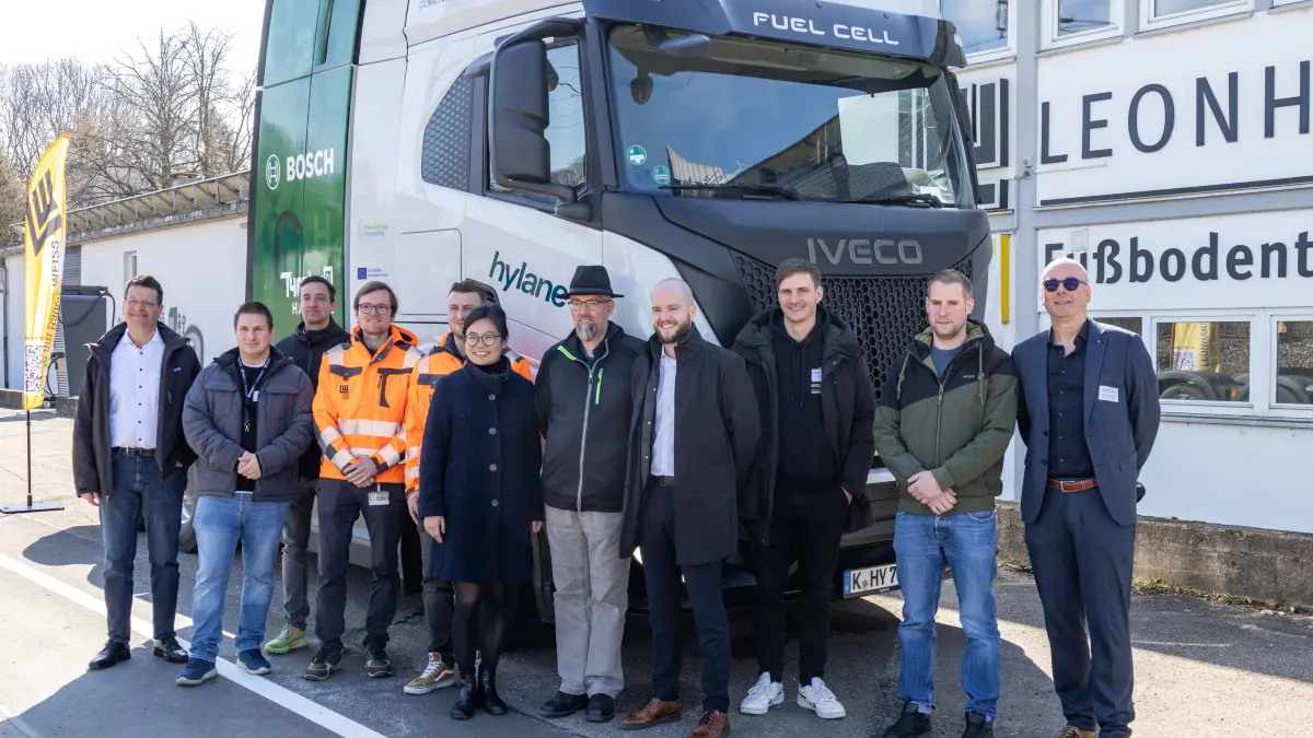 GP, Leonhard-Weiss: Start der „Wasserstoff-Mobilitätswochen“ - Wasserstoff-Lkw im Praxistest
