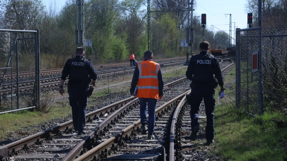 Einsatz am Einsinger Bahnhof