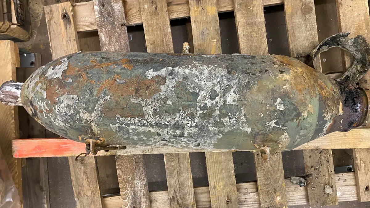 Diese in Sindelfingen gefundene Bombe konnte der Kampfmittelbeseitigungsdienst entschärfen.