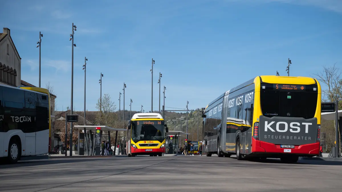 Tübus, Stadtwerke Tübingen, Bus, Öffentlicher Nahverkehr, Haltestelle, Europaplatz, ZOB, Hauptbahnhof, Schienenersatzverkehr (SEV)