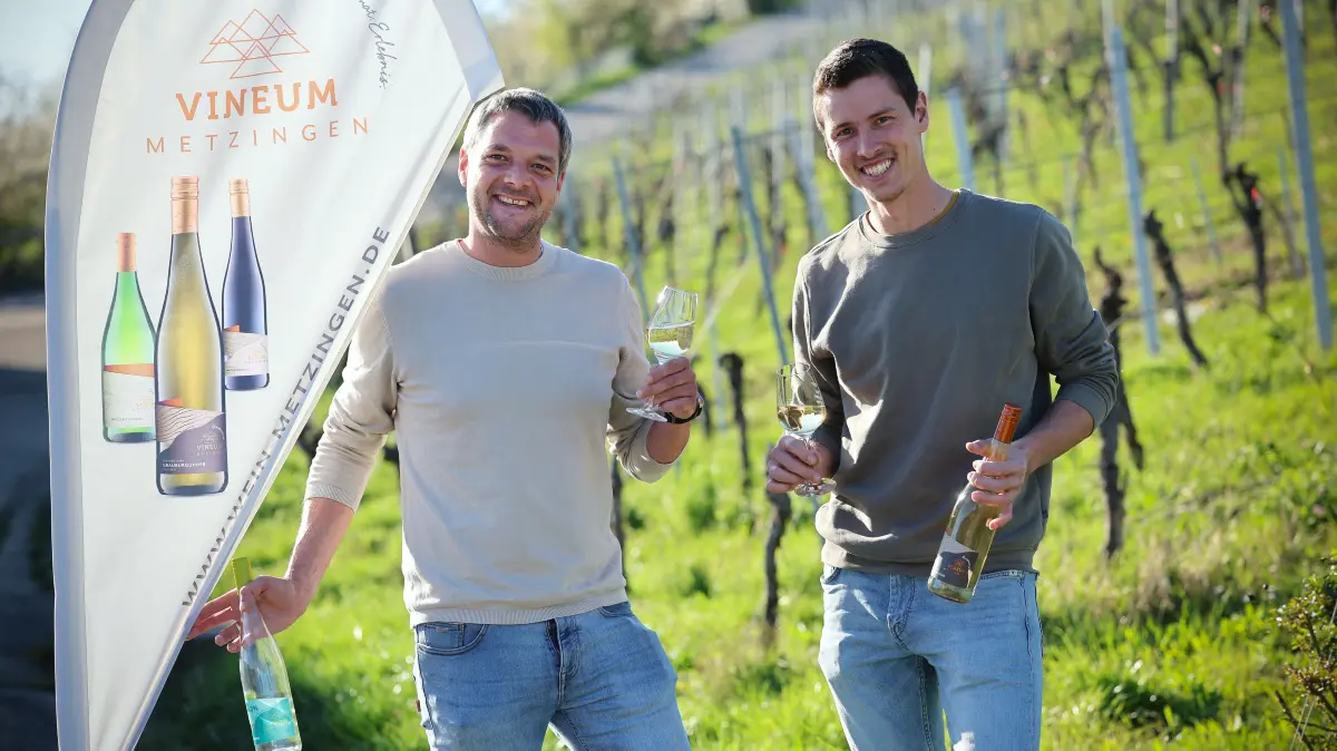Weingärtnergenossenschaft Metzingen-Neuhausen Robert Bahnmüller Christian Koch Wengerter Weingärtner neues Design neues Logo Vineum