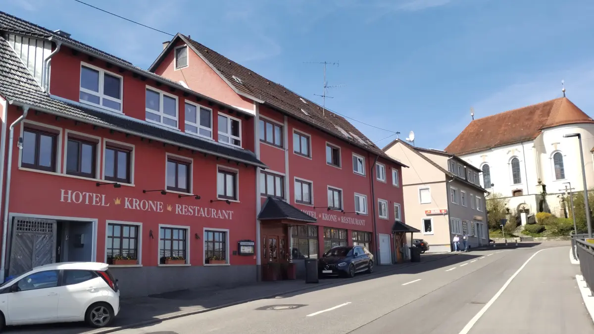 Das Hotel-Restaurant "Krone" in der Haigerlocher Oberstadt