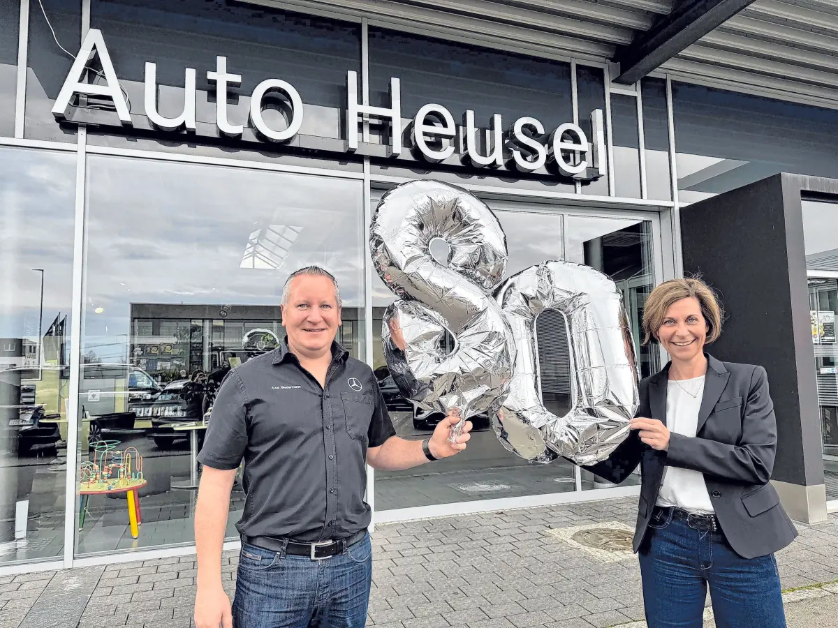 80 Jahre Autohaus Heusel in MetzingenNamen folgenFoto: Unternehmen⇥Honorarfrei