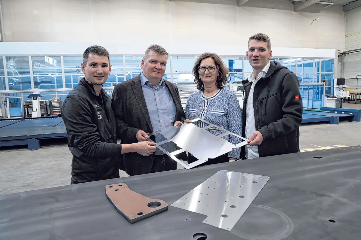 Geschäftsführung: Deeg ist ein Familienunternehmen, Matthias, Roland, Sigrid und Joachim Deeg (von links) sind alle im Betrieb beschäftigt.⇥Fotos: Deeg