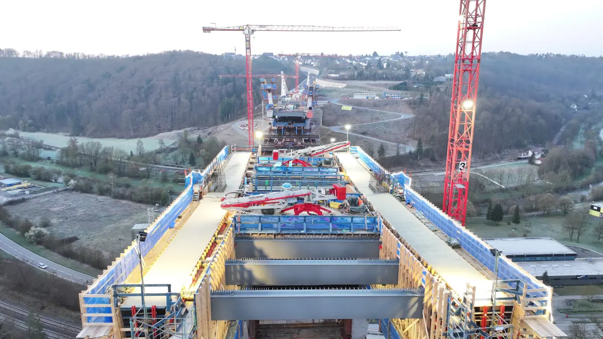 Hochbrücke Horb Betonage