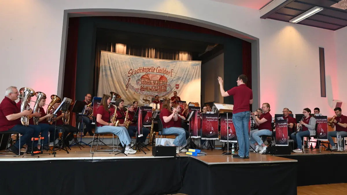Die Stadtkapelle Gaildorf mit Dirigent Florian Brandt