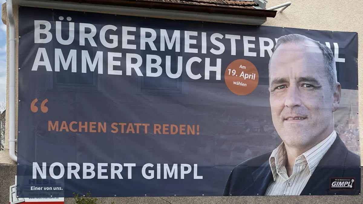 Wahlwerbung in Ammerbuch: Norbert Gimpl