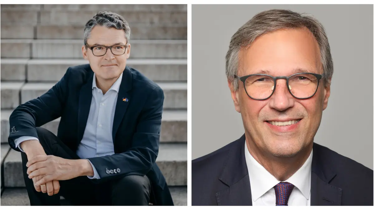 Roderich Kiesewetter und Dr. Stefan Mair sind am Donnerstag, 30. April, zu Gast beim "Münsinger Demokratie Dialog" in der Zehntscheuer.