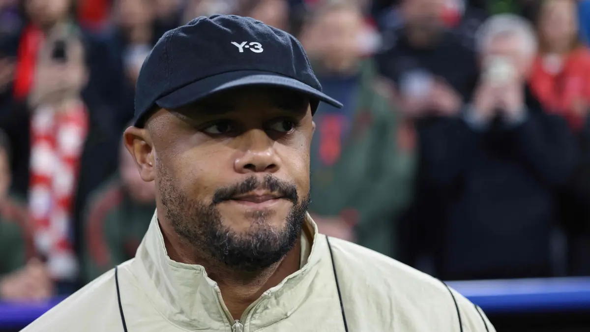 Bayern Munich's Belgian head coach Vincent Kompany is pictured prior to the UEFA Champions League quarter-final second leg football match between FC Bayern Munich and Real Madrid in Munich, southern Germany, on April 15, 2026. (Photo by Alexandra BEIER / AFP)
