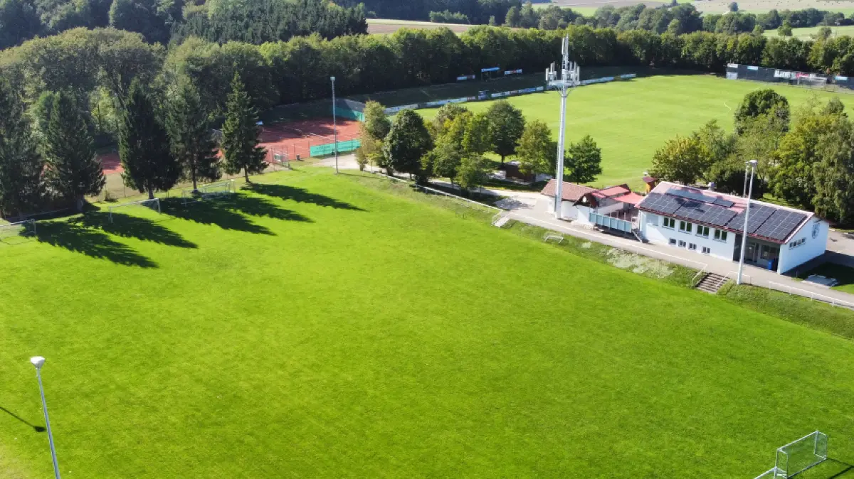 Blick auf das Gelände des SV Zainingen