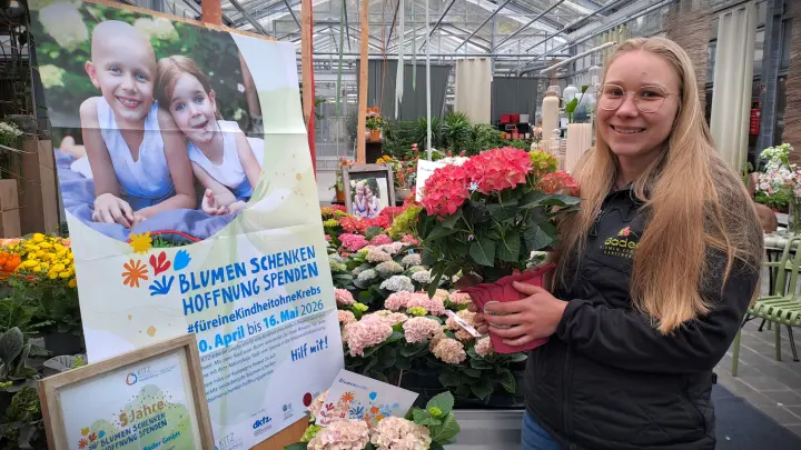 Mit Blumen gegen den Krebs