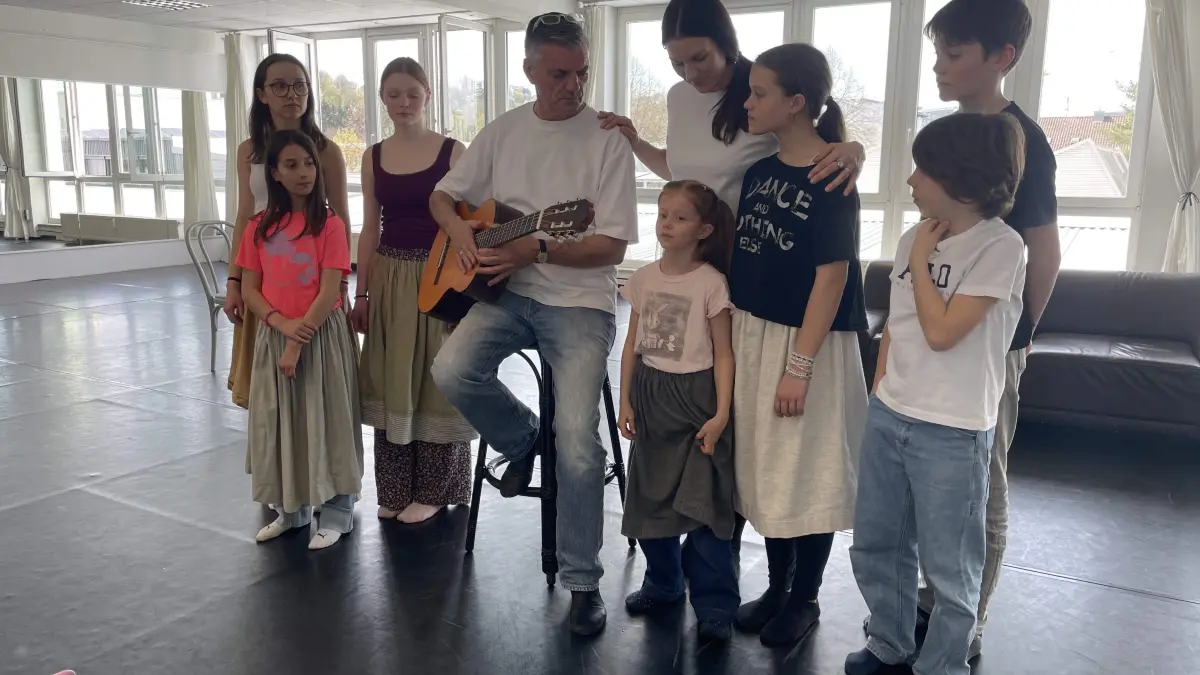 Eindrücke aus der ersten Probenwoche mit den Kinderdarstellern.